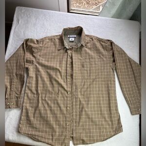 Columbia Men's Brown Plaid Shirt